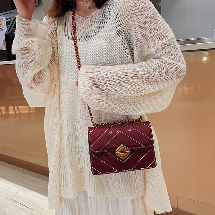 Fashion PU Leather Chain-strap Single Shoulder Bag Ladies Handbag Messenger Bag