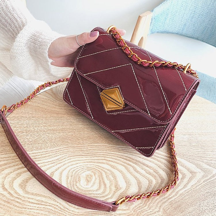 Fashion PU Leather Chain-strap Single Shoulder Bag Ladies Handbag Messenger Bag