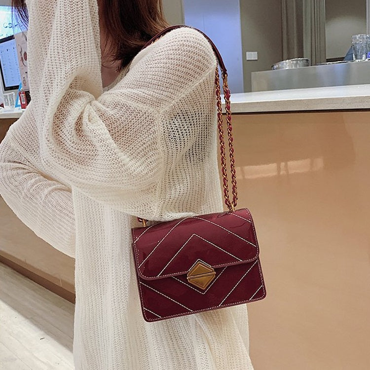 Fashion PU Leather Chain-strap Single Shoulder Bag Ladies Handbag Messenger Bag