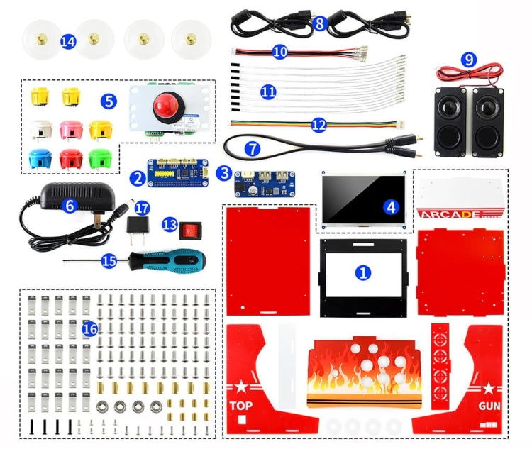 Arcade-101-1P Accessory Pack, Arcade Machine Building Kit