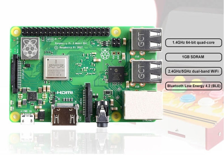 Waveshare Arcade-101-1P, Arcade Machine Based on Raspberry Pi