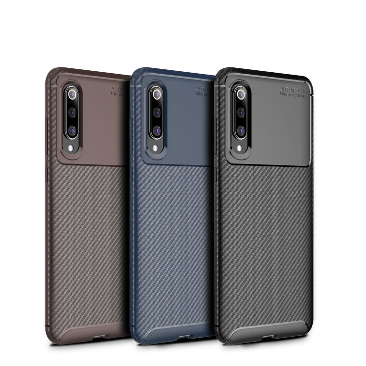 Beetle Series Carbon Fiber Texture Shockproof TPU Case for Xiaomi Mi 9