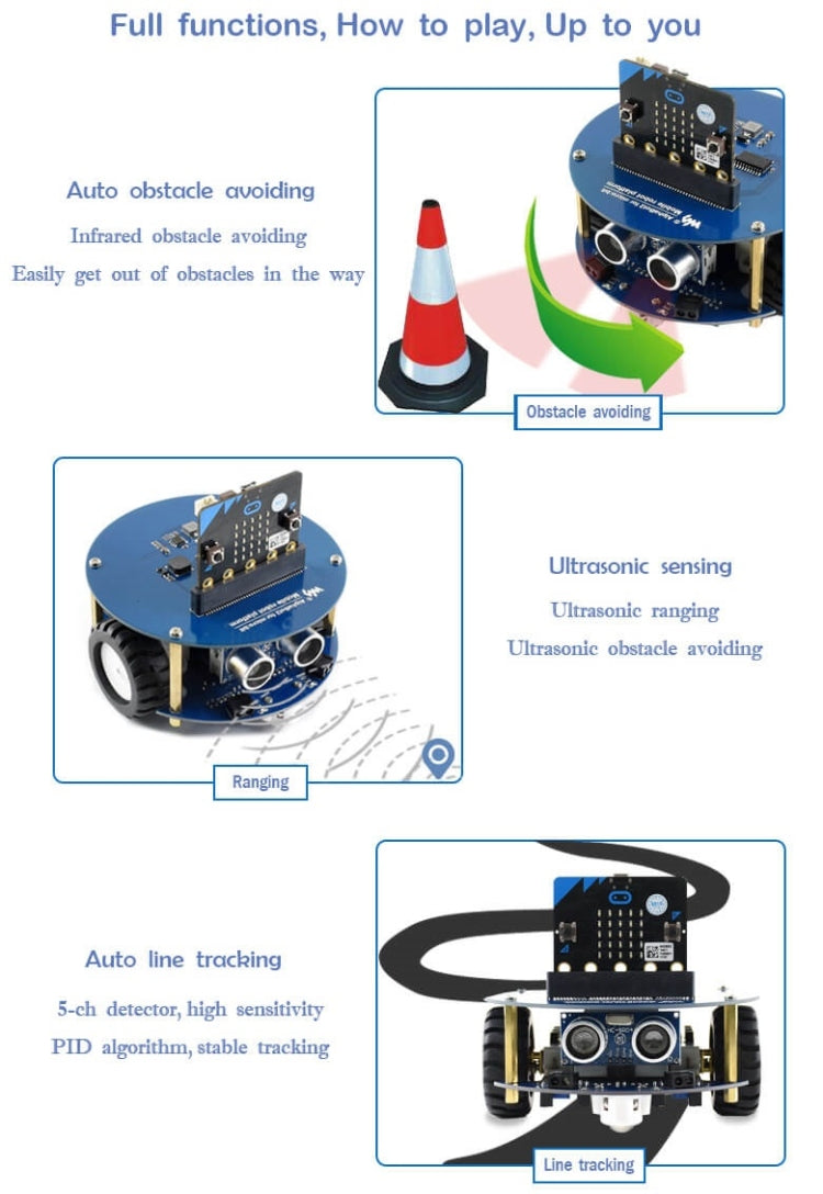 Waveshare AlphaBot2 Robot Building Kit for BBC micro:bit