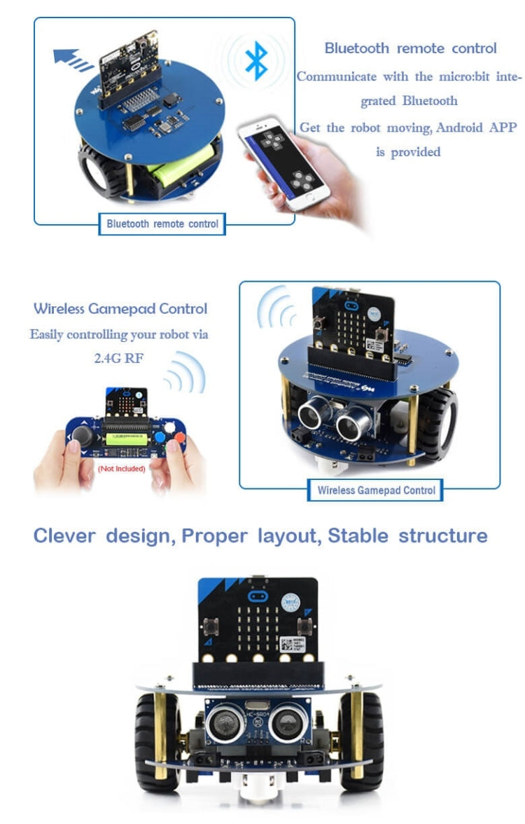 Waveshare AlphaBot2 Robot Building Kit for BBC micro:bit