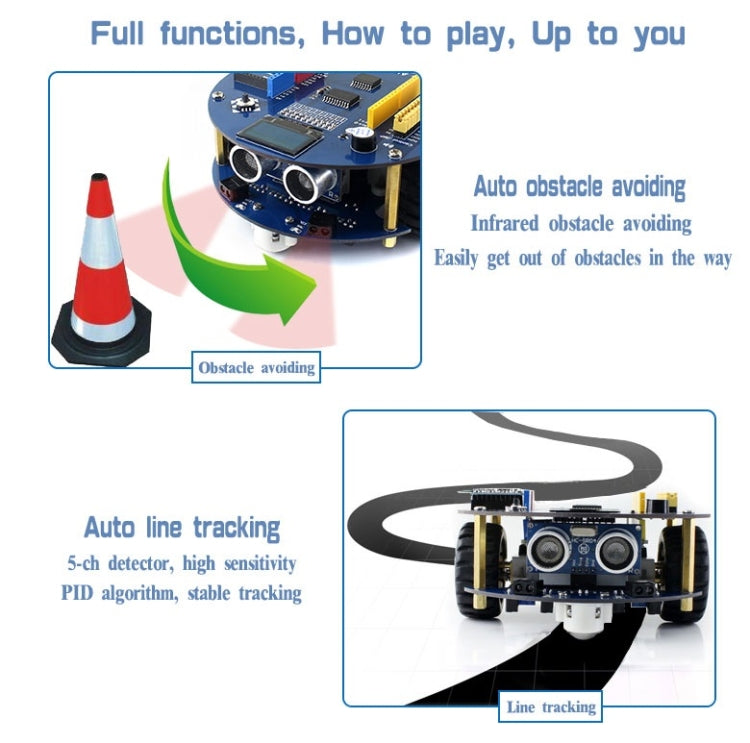 Waveshare AlphaBot2 Robot Building Kit for Raspberry Pi Zero/Zero W (no Pi)