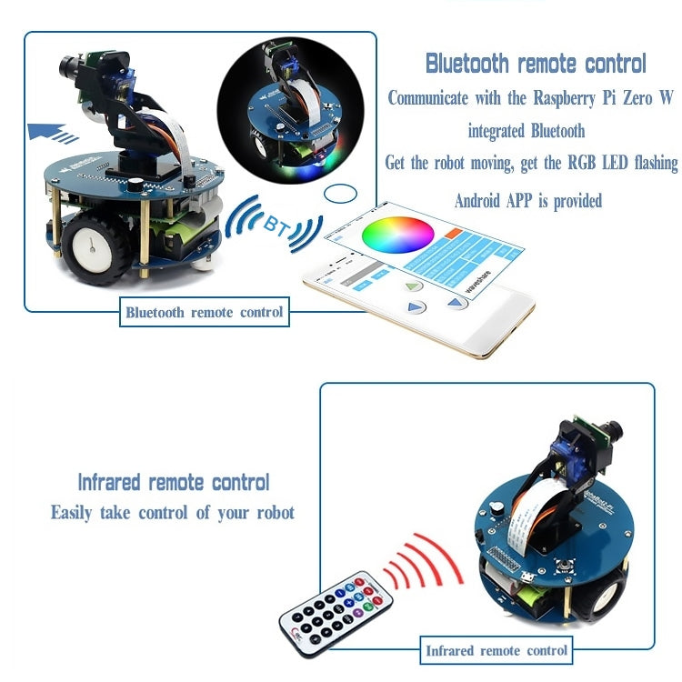 Waveshare AlphaBot2 robot building kit for Raspberry Pi 3 Model B