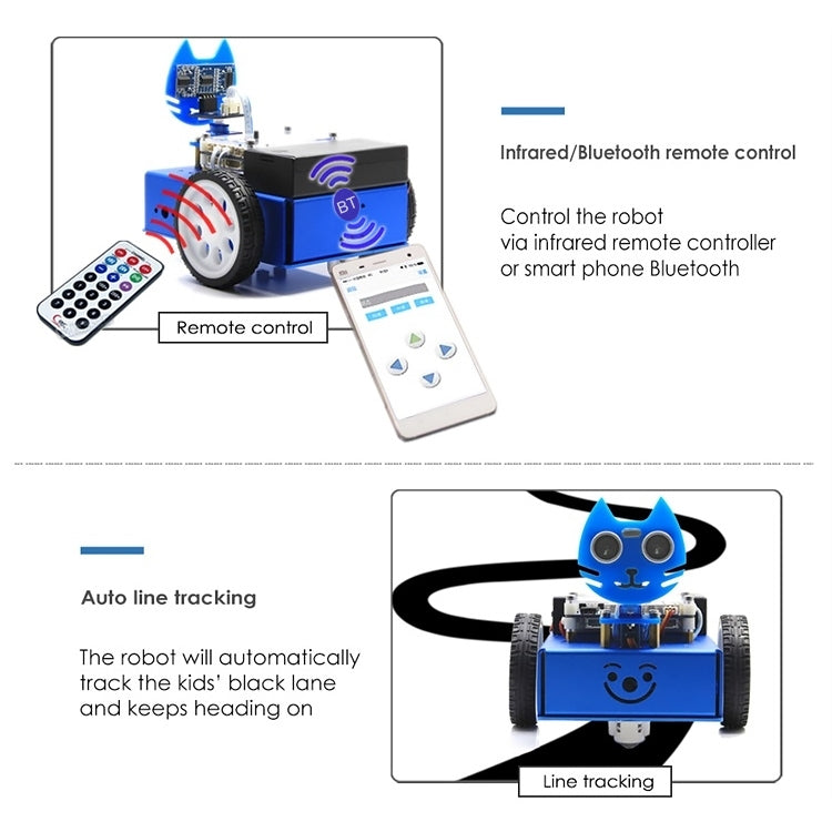 Waveshare KitiBot, Starter Robot, Graphical Programming, 2WD Version