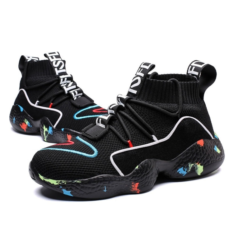 Fashion Round Head Mesh High-top Casual Sport Shoes for Men