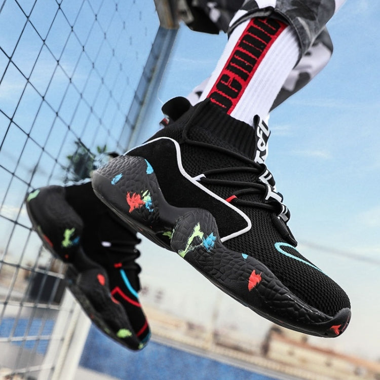 Fashion Round Head Mesh High-top Casual Sport Shoes for Men