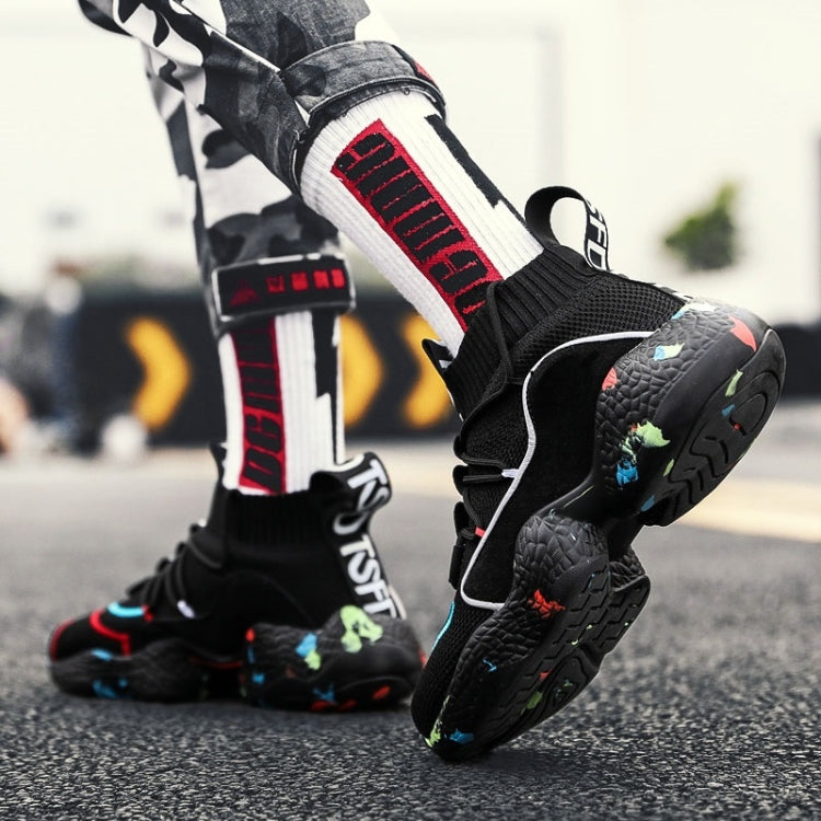 Fashion Round Head Mesh High-top Casual Sport Shoes for Men