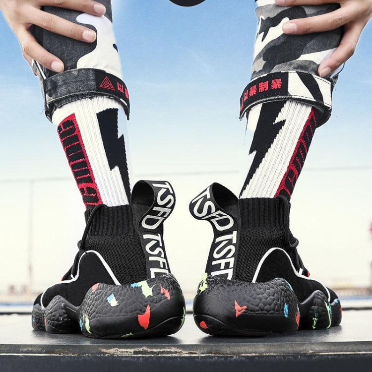 Fashion Round Head Mesh High-top Casual Sport Shoes for Men