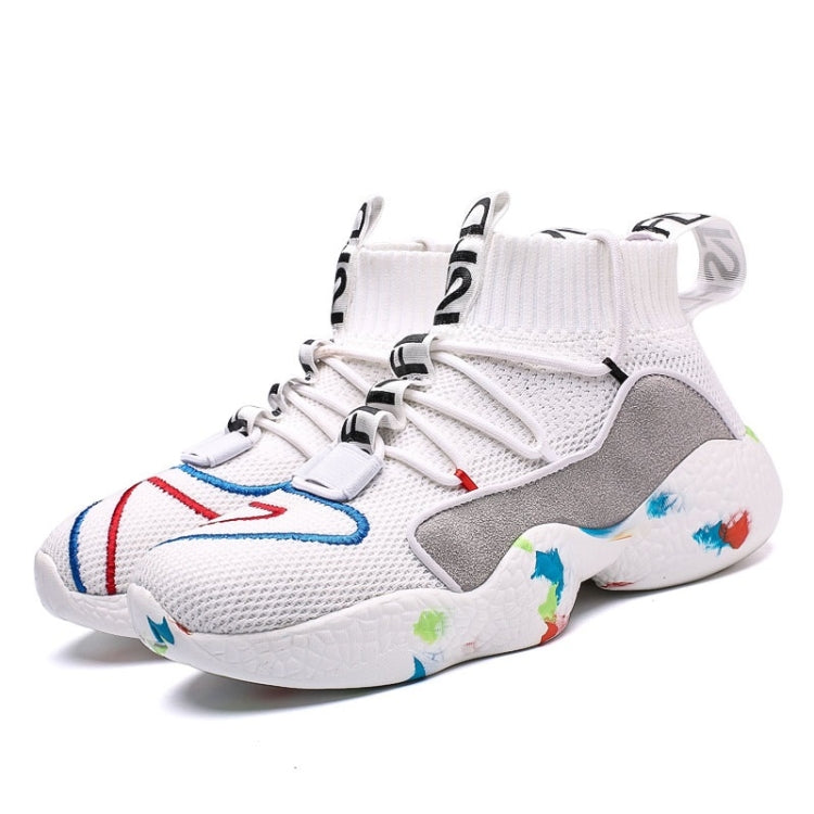 Fashion Round Head Mesh High-top Casual Sport Shoes for Men