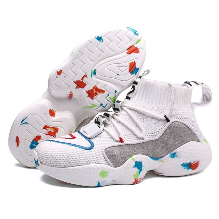 Fashion Round Head Mesh High-top Casual Sport Shoes for Men