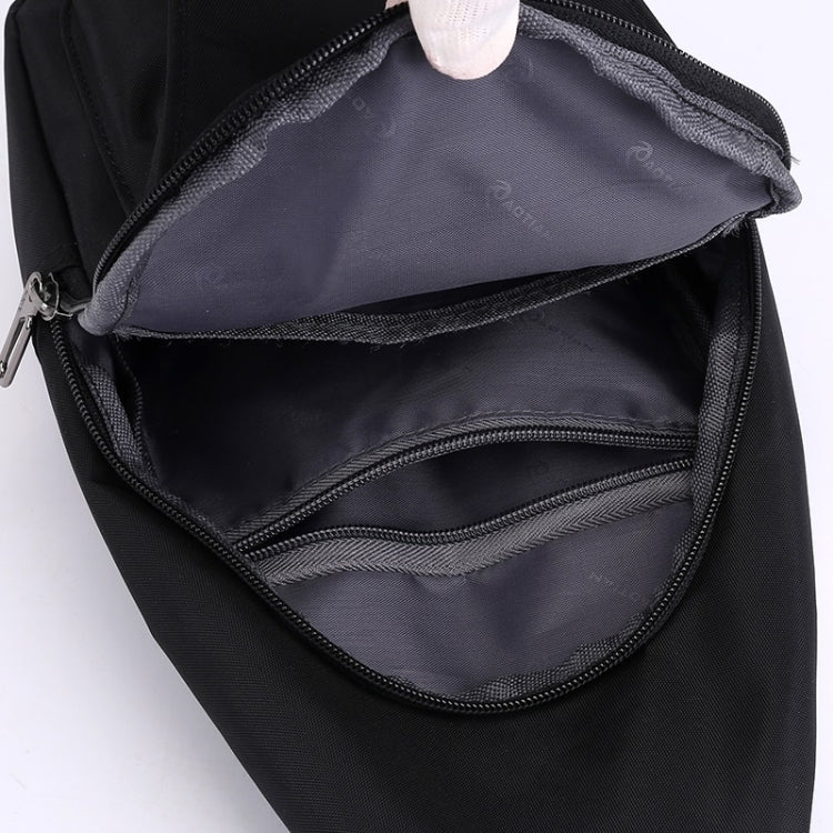 Pure Color Casual Men Chest Bag Handbag Shoulder Bag