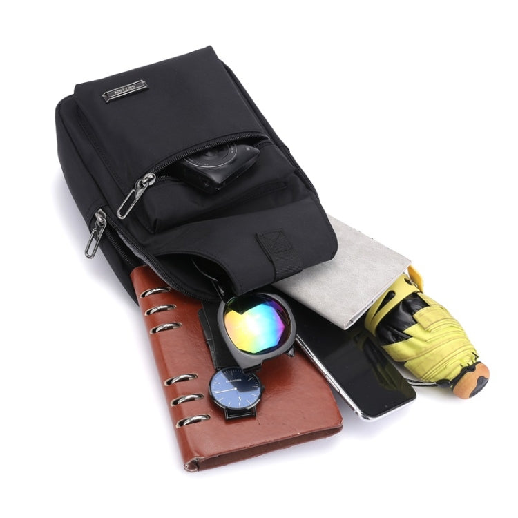 Pure Color Casual Men Chest Bag Handbag Shoulder Bag