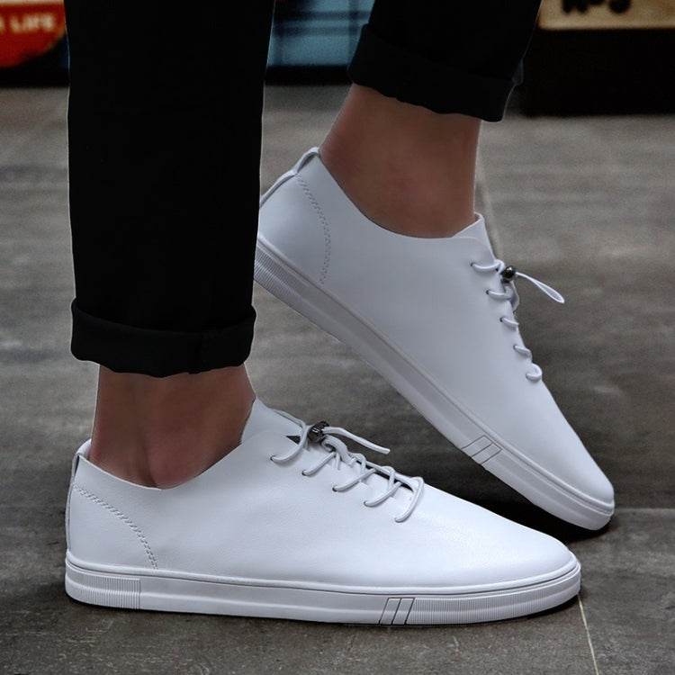 Microfiber Leather Comfortable Wear Resistant Solid Color Casual Shoes for Men