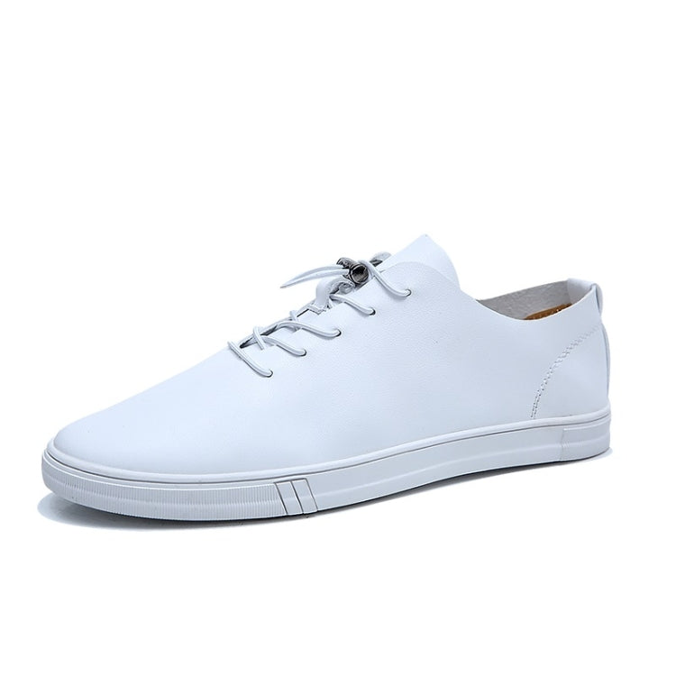 Microfiber Leather Comfortable Wear Resistant Solid Color Casual Shoes for Men