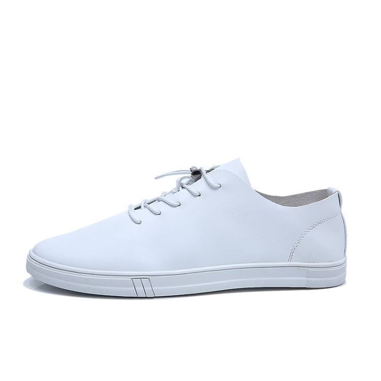 Microfiber Leather Comfortable Wear Resistant Solid Color Casual Shoes for Men