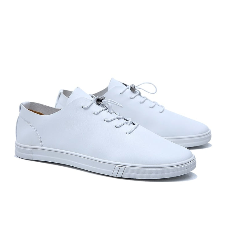 Microfiber Leather Comfortable Wear Resistant Solid Color Casual Shoes for Men