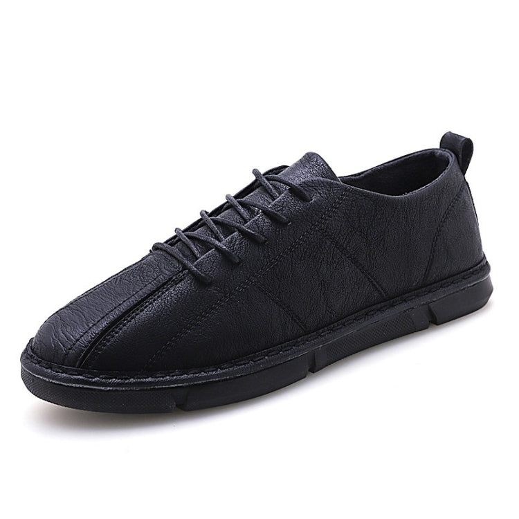 Solid Color Microfiber Leather Wearable and Comfortable Casual Shoes for Men