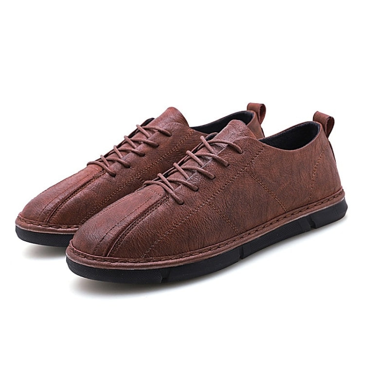 Solid Color Microfiber Leather Wearable and Comfortable Casual Shoes for Men