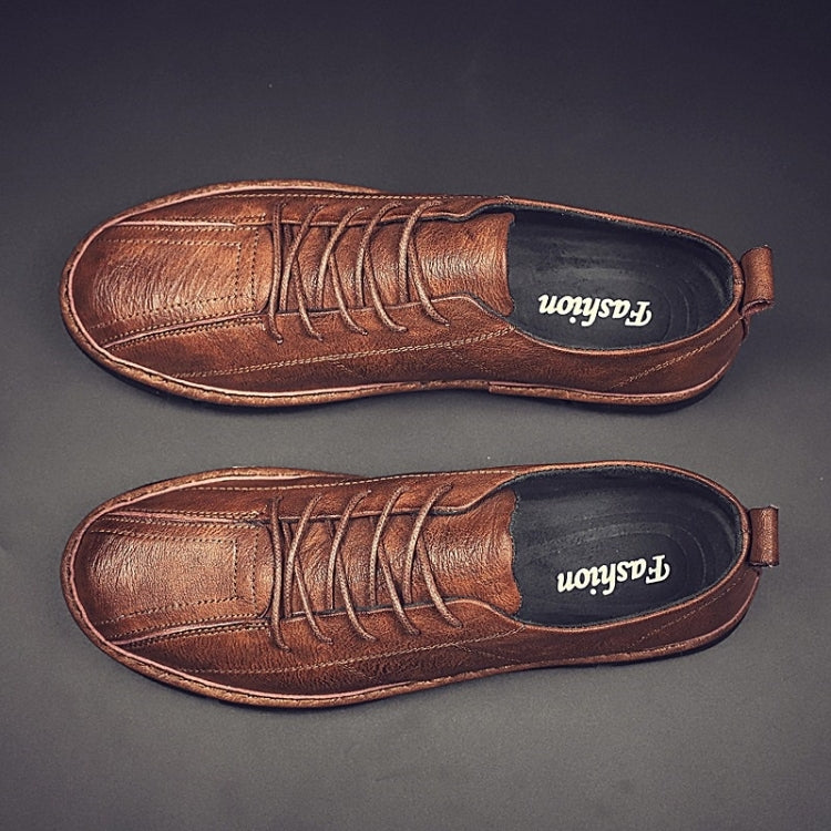 Solid Color Microfiber Leather Wearable and Comfortable Casual Shoes for Men