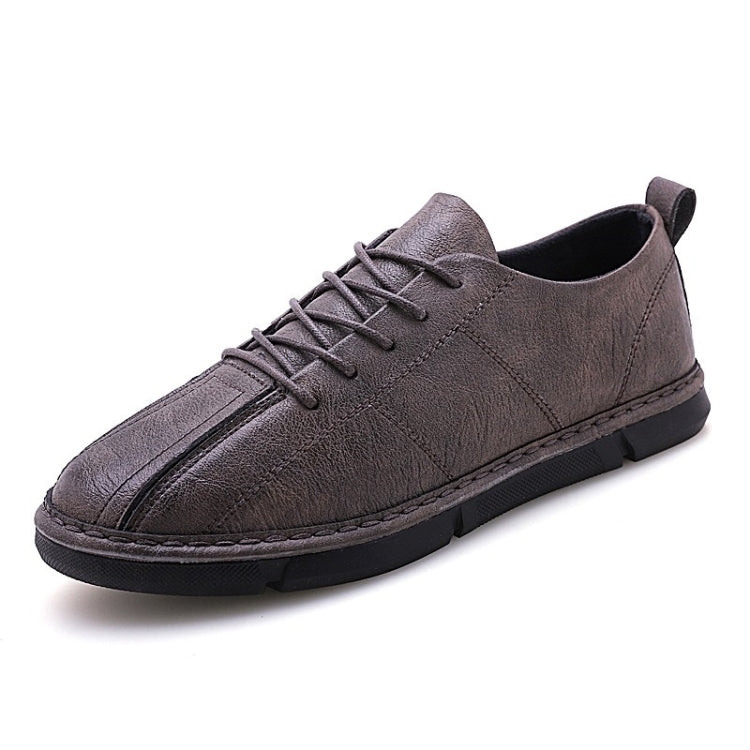 Solid Color Microfiber Leather Wearable and Comfortable Casual Shoes for Men