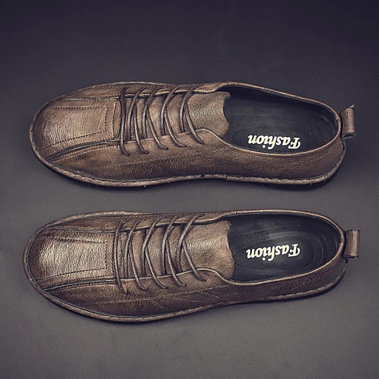 Solid Color Microfiber Leather Wearable and Comfortable Casual Shoes for Men