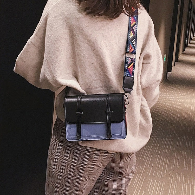 Dual-side PU Leather Single Shoulder Bag Ladies Handbag Messenger Bag