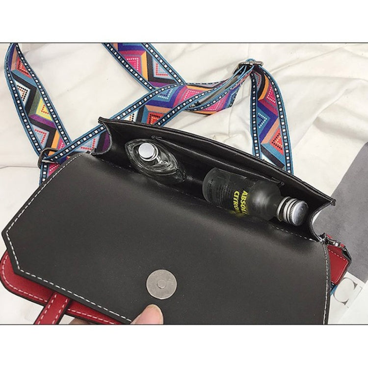 Dual-side PU Leather Single Shoulder Bag Ladies Handbag Messenger Bag
