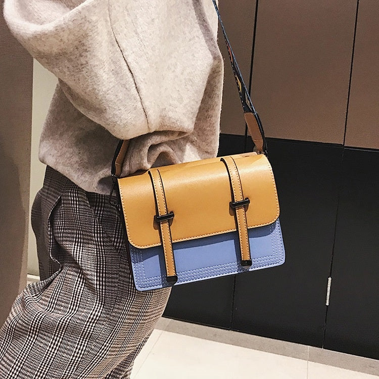 Dual-side PU Leather Single Shoulder Bag Ladies Handbag Messenger Bag