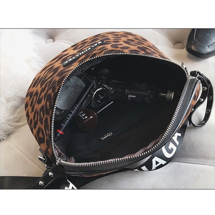 Leopard Single Shoulder Bag Ladies Handbag Messenger Bag (Red)