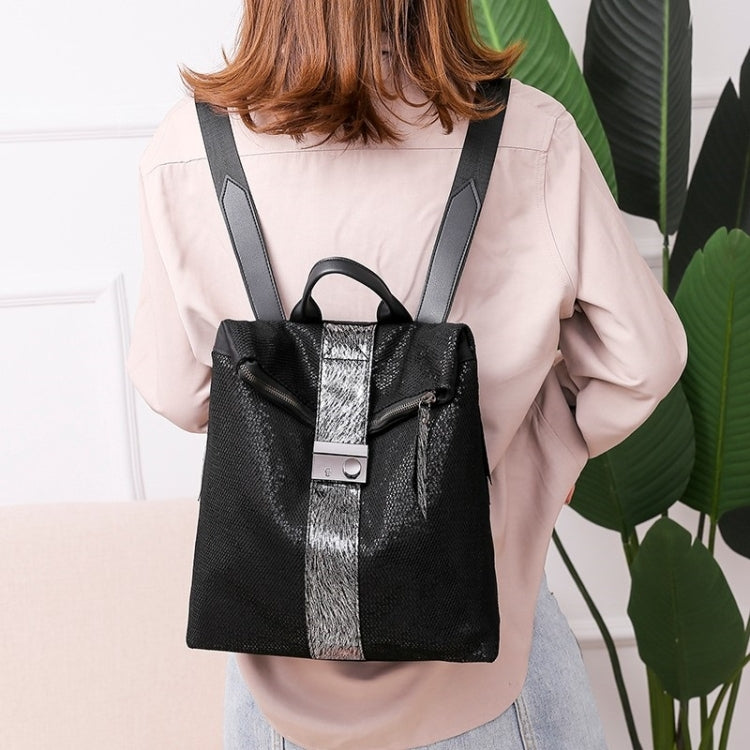 Fashion Mesh Sequin Shoulder Bag Ladies Handbag Messenger Bag (Black)