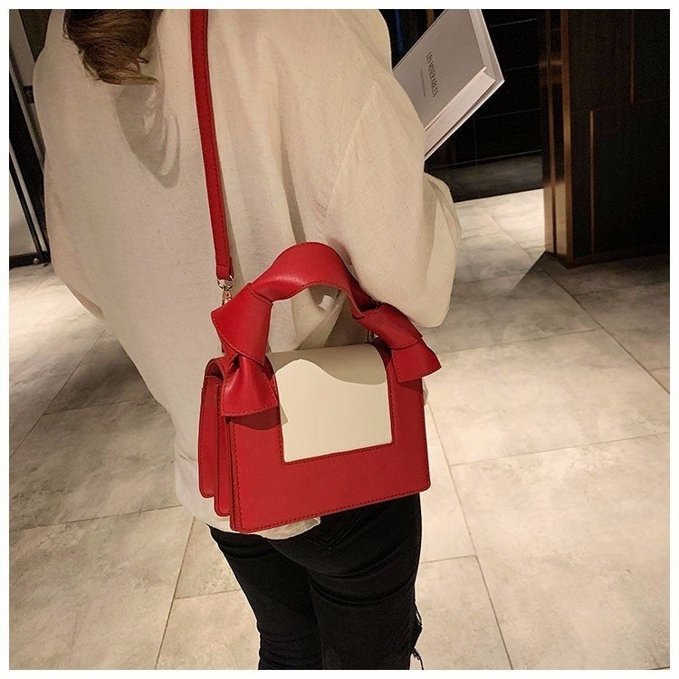 Color Matching Casual Small Square Bag Shoulder Bag Ladies Handbag Messenger Bag