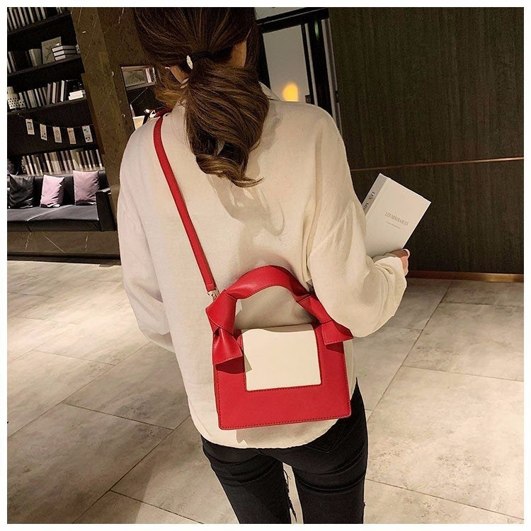 Color Matching Casual Small Square Bag Shoulder Bag Ladies Handbag Messenger Bag