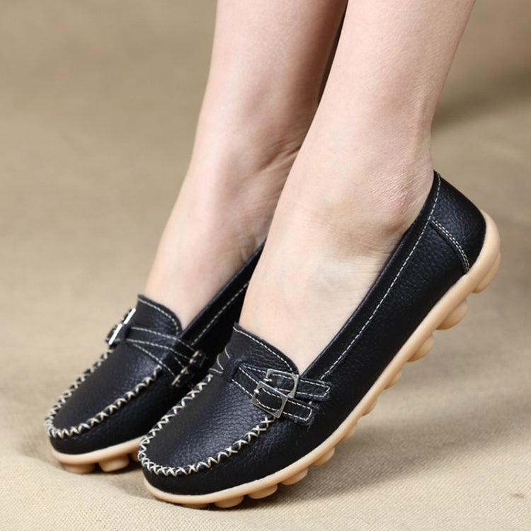 Soft and Comfortable Casual Wild Leather Shoes for Women