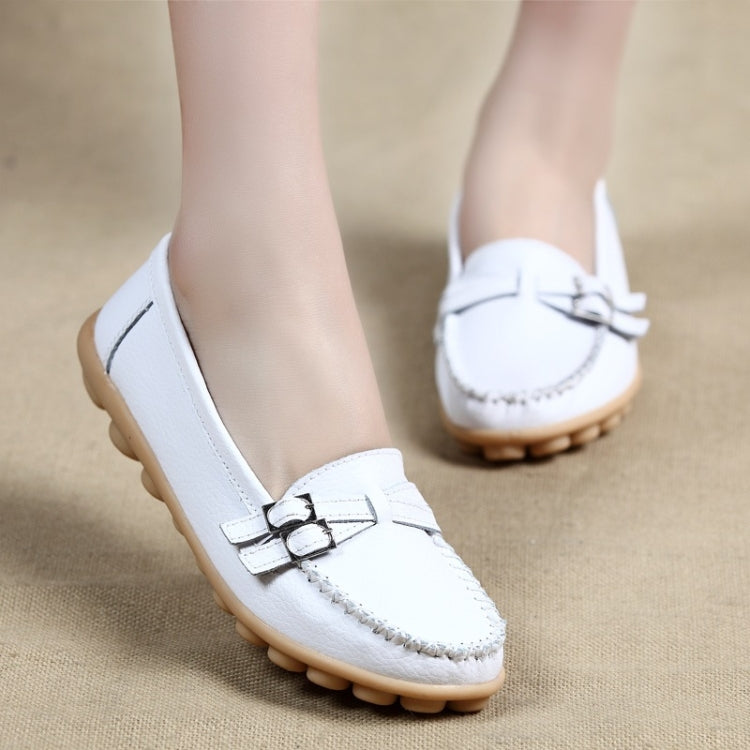 Soft and Comfortable Casual Wild Leather Shoes for Women