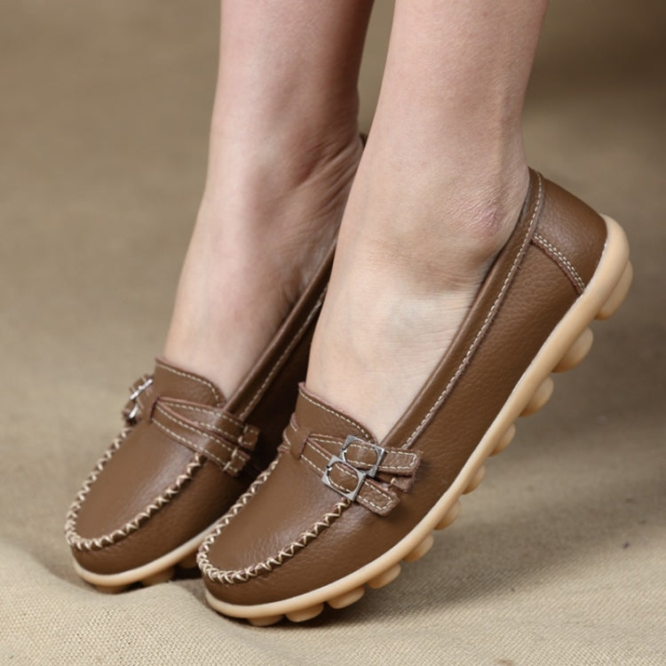 Soft and Comfortable Casual Wild Leather Shoes for Women