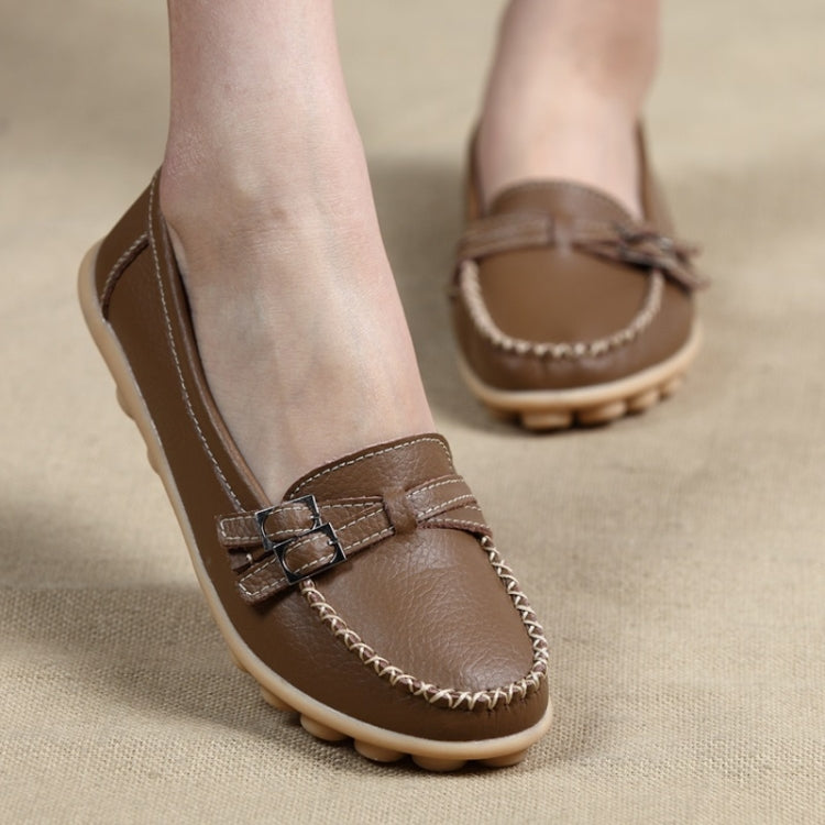Soft and Comfortable Casual Wild Leather Shoes for Women