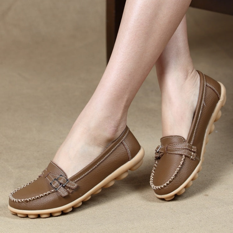 Soft and Comfortable Casual Wild Leather Shoes for Women