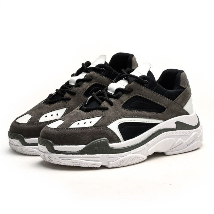 Round Head Thick Bottom Comfortable and Breathable Trend Outdoor Sport Casual Shoes Daddy Shoes for Men