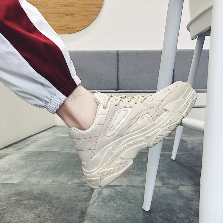Round Head Thick Bottom Comfortable and Breathable Trend Outdoor Sport Casual Shoes Daddy Shoes for Men