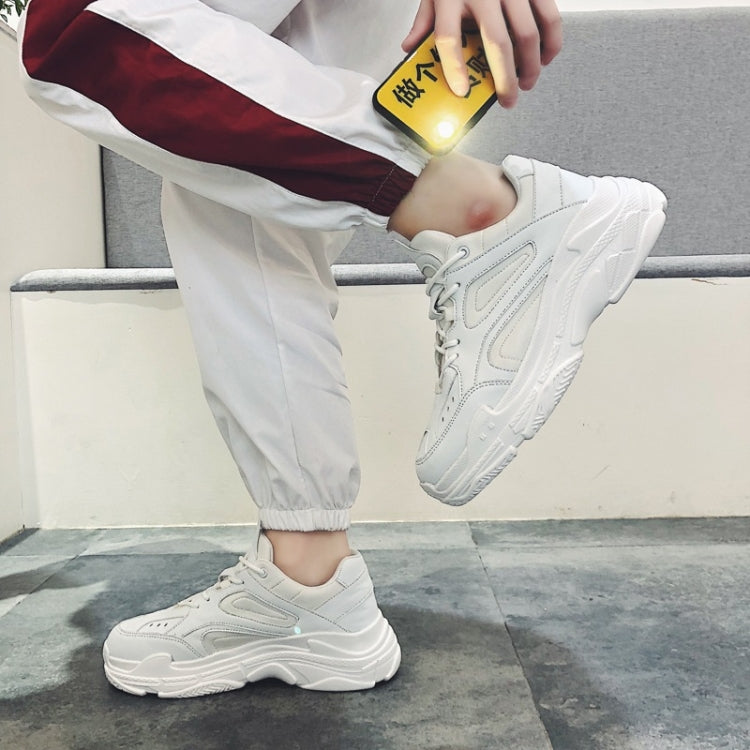 Round Head Thick Bottom Comfortable and Breathable Trend Outdoor Sport Casual Shoes Daddy Shoes for Men