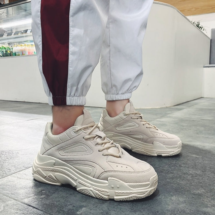 Round Head Thick Bottom Comfortable and Breathable Trend Outdoor Sport Casual Shoes Daddy Shoes for Men