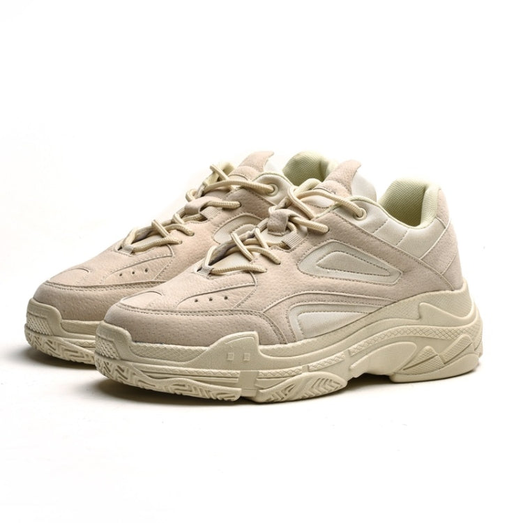Round Head Thick Bottom Comfortable and Breathable Trend Outdoor Sport Casual Shoes Daddy Shoes for Men
