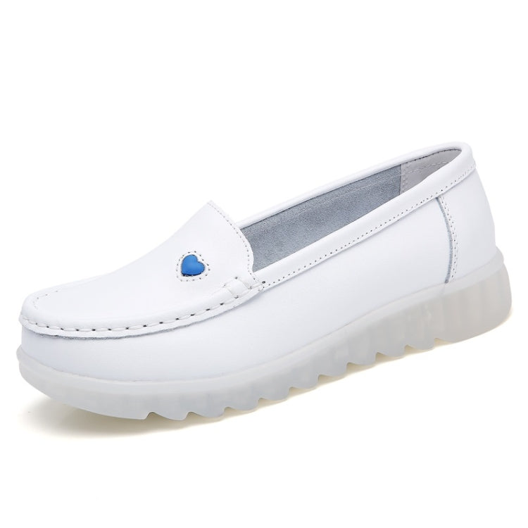 Soft Lightweight and Breathable Leather Comfortable Nurse Shoes Casual Shoes for Women