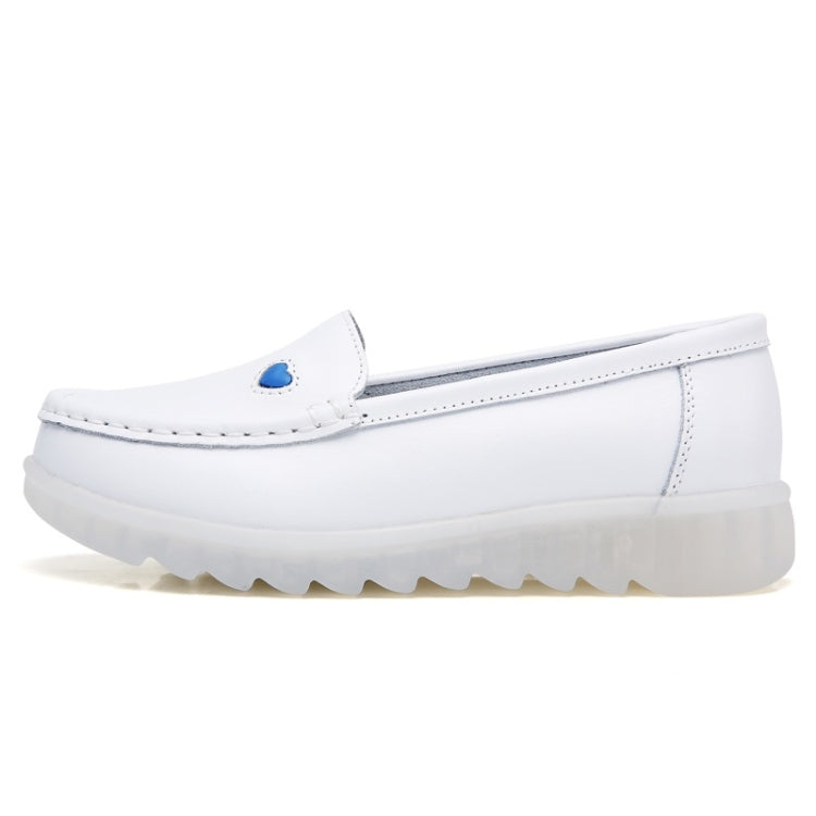 Soft Lightweight and Breathable Leather Comfortable Nurse Shoes Casual Shoes for Women