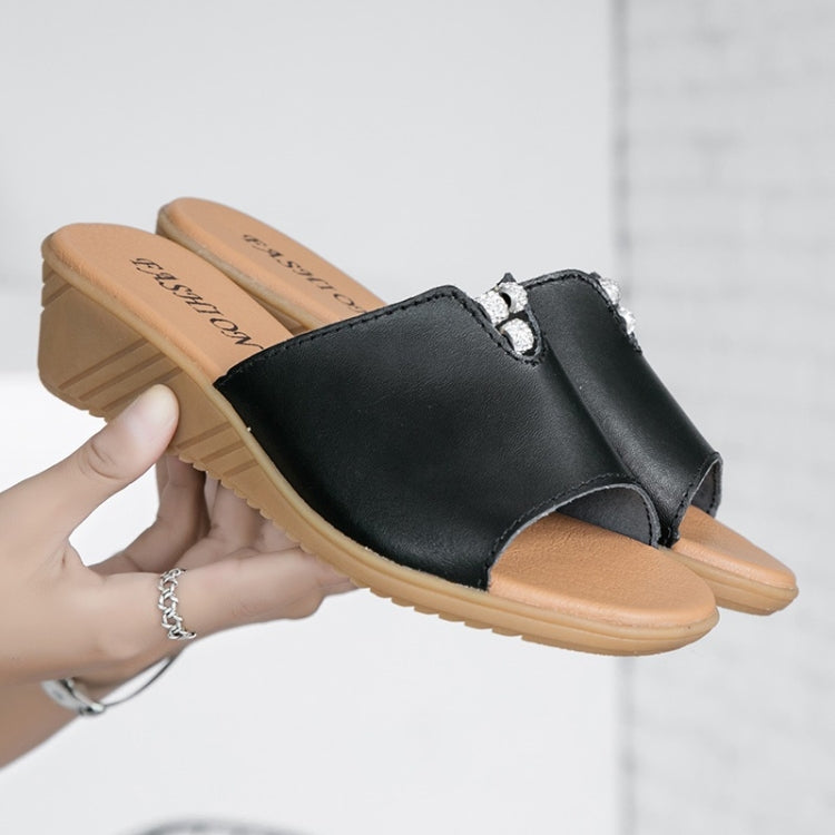 Fashion Oxford Bottom Increase Heel Casual Sandals for Women