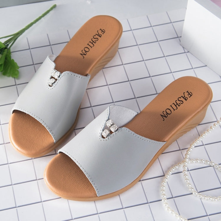 Fashion Oxford Bottom Increase Heel Casual Sandals for Women