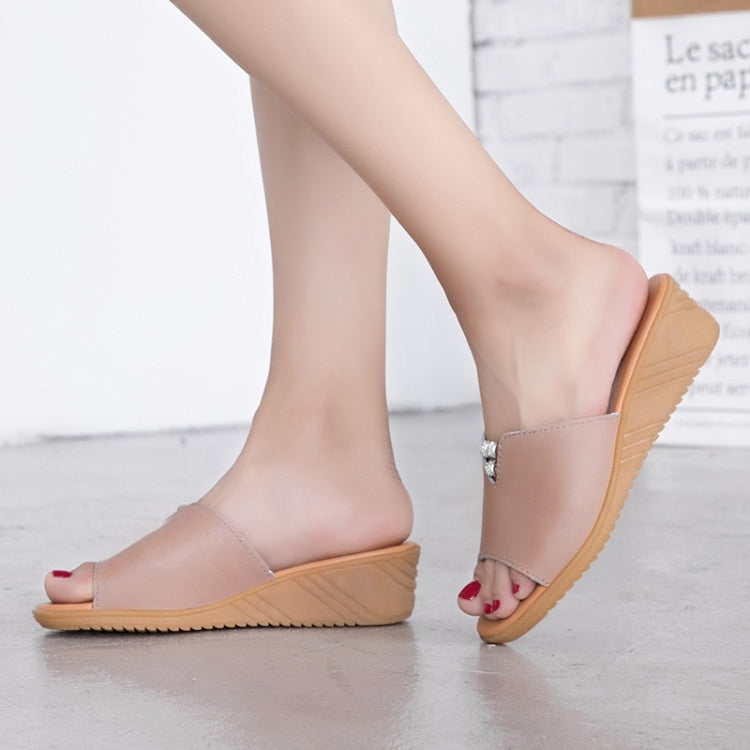 Fashion Oxford Bottom Increase Heel Casual Sandals for Women